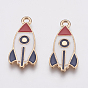 Zinc Alloy Enamel Pendants, Rocket