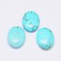 Natural Howlite Pendants, Oval, Dyed & Heated