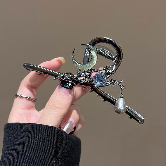 Заколки для волос кошачий глаз, аксессуары для волос из сплава для женщин и девочек