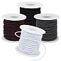 80m 4 couleurs cordon élastique en polyester, ronde, pour vêtements, robes, accessoires de couture