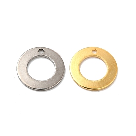 201 Stainless Steel Pendants, Ring Charm