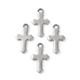 304 Stainless Steel Tiny Cross Charms