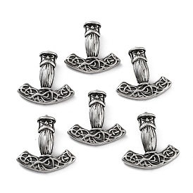 316 Surgical Stainless Steel Pendants, Thor's Hammer Charm