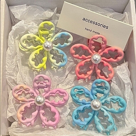 Hollowe Flower Alloy Claw Hair Clips, Hair Accessories for Girls Women