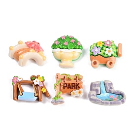 Парк тема мультфильм смоляные кабошоны