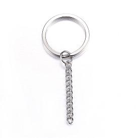 304 Stainless Steel Keychain Ring