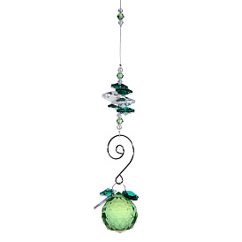 Glass Round Hanging Suncatchers Ornaments, for Home Outdoor Decoration