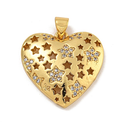 Стойка металлическая латунная микропрофилированная кубическая циркония подвески, долговечный, без кадмия и без свинца, сердце