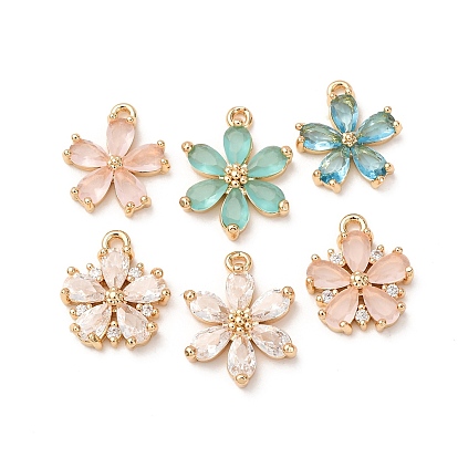 Латунные микро проложить кубического циркония подвески, , реальный 18 k позолоченный