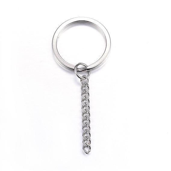 304 Stainless Steel Keychain Ring