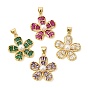 Латунные микро проложить кубического циркония подвески, с абс пластмассовой имитационной жемчужиной, , без кадмия и без свинца, долговечный, стойки покрытие