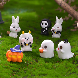 Halloween Resin Sculpture Display Decorations, for Home Office Desk