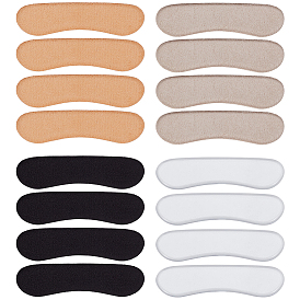 8 пары 4 цветная ткань и силиконовая наклейка на пятку, подушечки для обуви на пятке, пяточные захваты