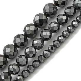 Немагнитные синтетический гематит бисер пряди, граненые, круглые