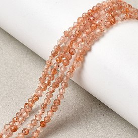 Бусы из натурального золота, граненые, круглые