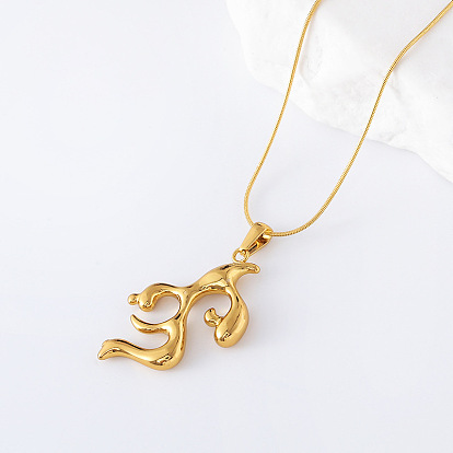 3шт. ожерелья из нержавеющей стали с геометрическим рисунком в форме коралла для женщин