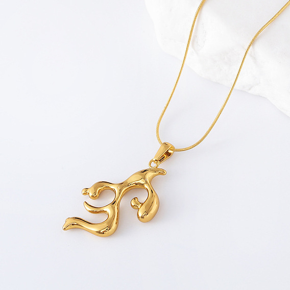 3шт. ожерелья из нержавеющей стали с геометрическим рисунком в форме коралла для женщин