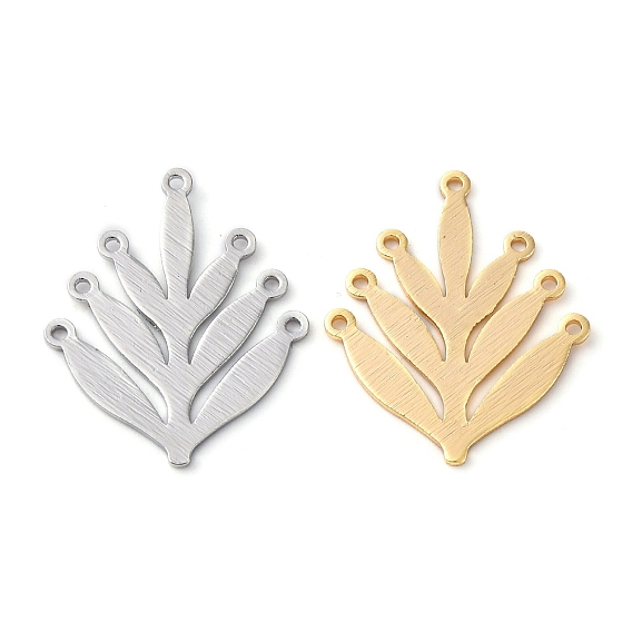 Латунные люстры ссылки компонент, без кадмия, без никеля и без свинца, форма травы