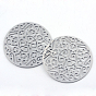 304 Stainless Steel Filigree Joiners, Flat Round, 30~30.5x0.5mm, about 235~250pcs/bag