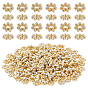 200Pcs Brass Daisy Spacer Beads, Long-Lasting Plated, Flower