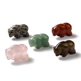 Natural Gemstone Display Decoration, Bear