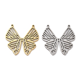 Антикоррозийные 304 подвески из нержавеющей стали, лазерная резка, очарование бабочки