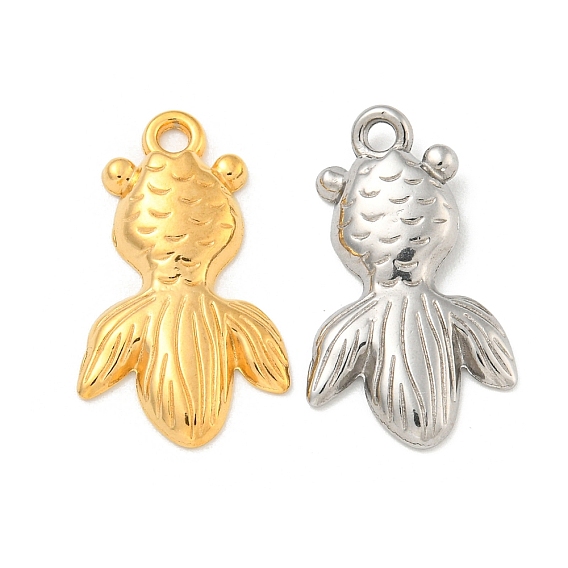 Ионное покрытие (ip) 304 подвески из нержавеющей стали, прелести золотых рыбок