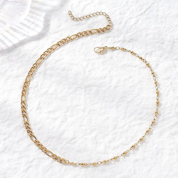 304 Колье из смешанных цепочек из нержавеющей стали