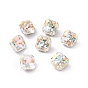 K5 Glass Rhinestone Cabochons, Pointed Back & Back Plated, Faceted, Square