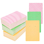 3 Colors Cardboard Jewelry Display Cards, for Hanging Earring & Necklace Display, Rectangle