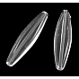 Transparent Acrylic Beads, Oval