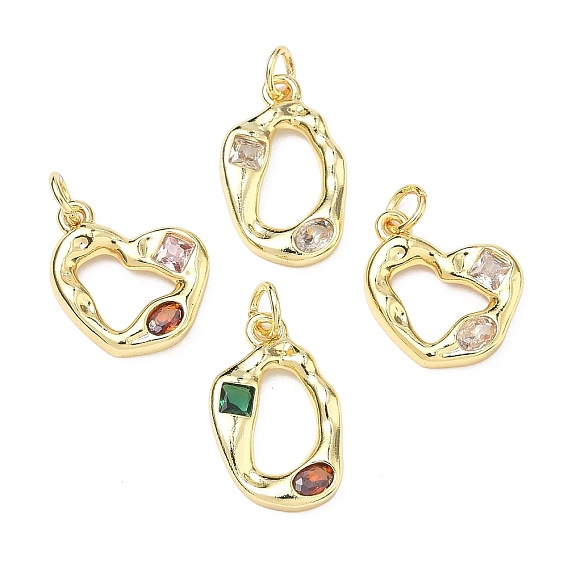 Латунные микро проложить кубического циркония подвески, стойки покрытие, без кадмия и без свинца, долговечный, золотые