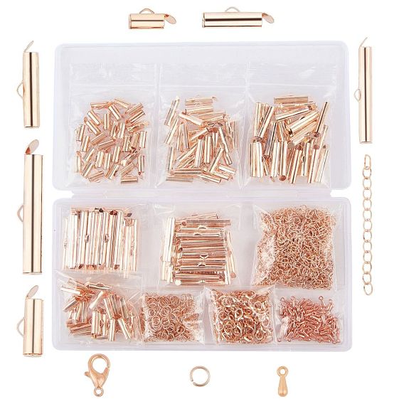 Ювелирные комплекты diy, с железными направляющими на концах застежки и удлинителем цепи, застежки и подвески из сплава в виде когтей лобстера