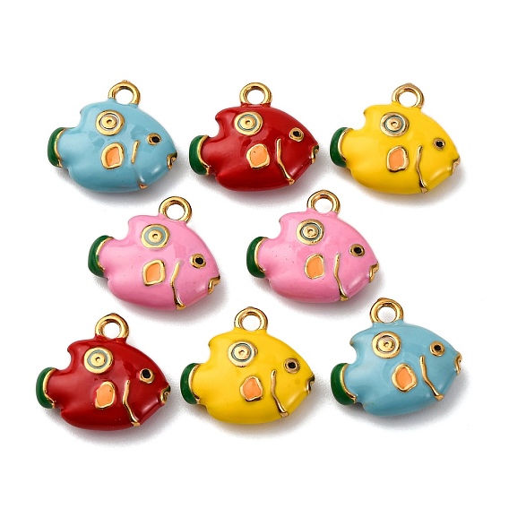 201 прелести нержавеющей стали, с эмалью, рыбы прелести