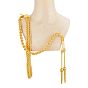 Polyester Security Guard Lanyard Shoulder Cord, with Cone Charms