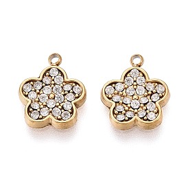 304 подвески из микро-паве из нержавеющей стали с фианитами, , ионное покрытие (ip)