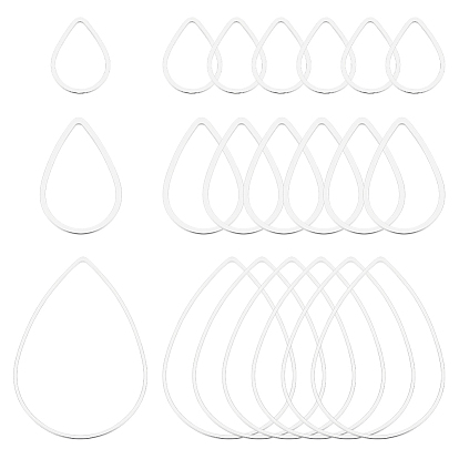 240шт. 3 стили латунные соединительные кольца, слеза