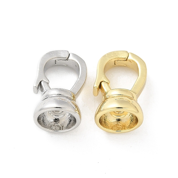 Латунь раз по сравнению с застежками, без кадмия, без никеля и без свинца, овальные