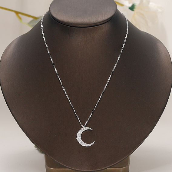 Нежные латунные подвески в форме луны для женщин, идеально подходит для повседневной носки