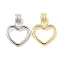 Латунные подвески, сердце прелести, стойки покрытие, долговечный, без свинца и без кадмия