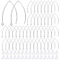 200 шт. 304 крючки для серег из нержавеющей стали, маркиза ушная проволока, с 200 пластиковыми ушными гайками