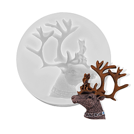 Christmas Reindeer DIY Candle Silicone Molds, for Scented Candle Making