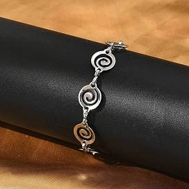 304 браслеты из нержавеющей стали Vortex Link для мужчин и женщин