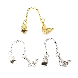 Латунные подвески, защитные подвески в виде бабочек и цветов, долговечный, без свинца и без кадмия