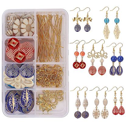 DIY серьги решений, с акриловыми шариками, Коннекторы из сплава, латунные бусины проставки серебряные проставки бусины и медные крючки для сережек