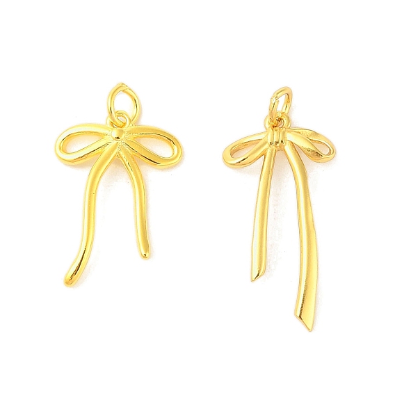 925 стерлингов серебряные подвески, Подвески с бантиком, прыгающими кольцами и печатью 925