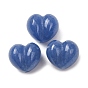Натуральный синий авентурин бисер, окрашенная и подогревом, сердце