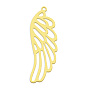201 Stainless Steel Pendants, Laser Cut, Wing