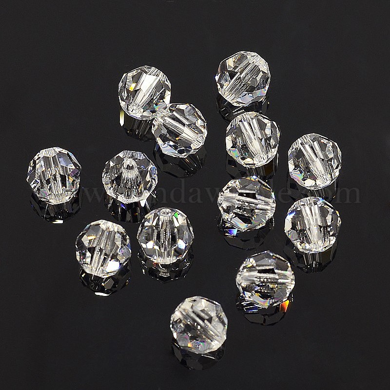 China Factory Austrian Crystal Beads, 8mm Faceted Round 8mm, Hole: 1mm ...