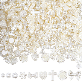 480 шт. 9 стиль бусины из АБС-пластика с имитацией жемчуга, разнообразные